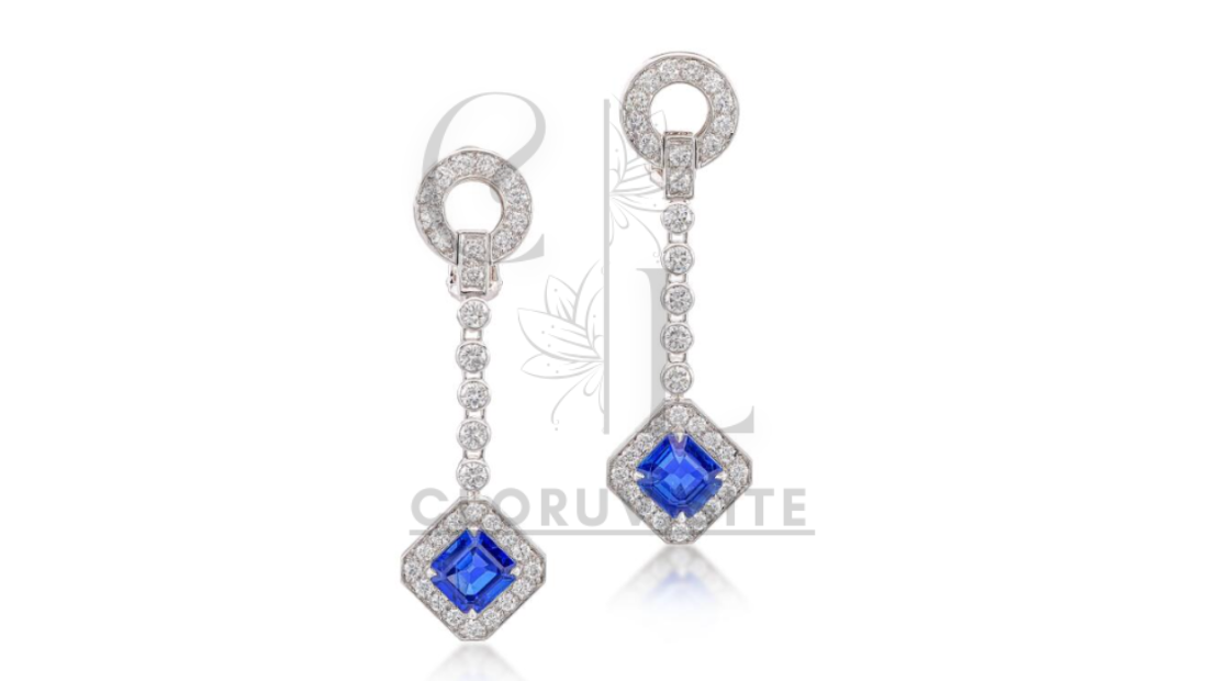 Cartier Classic Sapphire Earrings